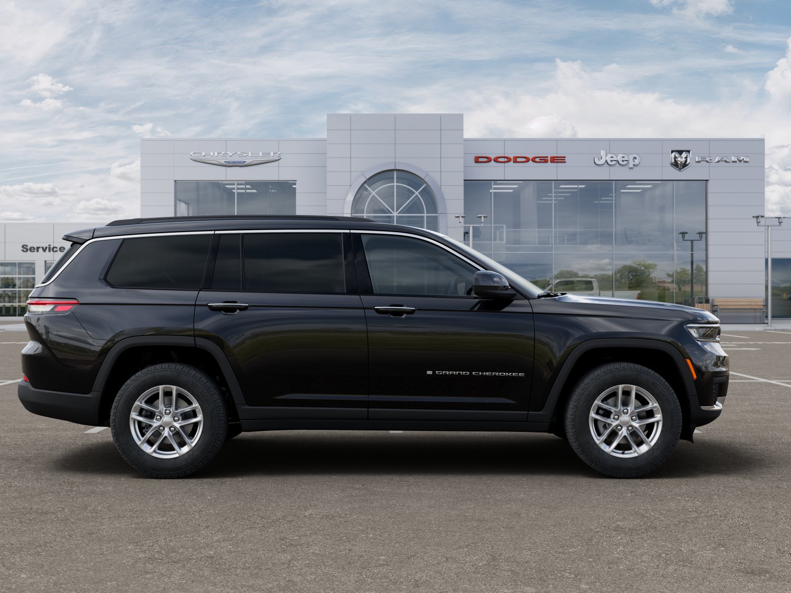 New 2025 Diamond Black Crystal Pearl-Coat Exterior Paint Jeep Laredo X image 34