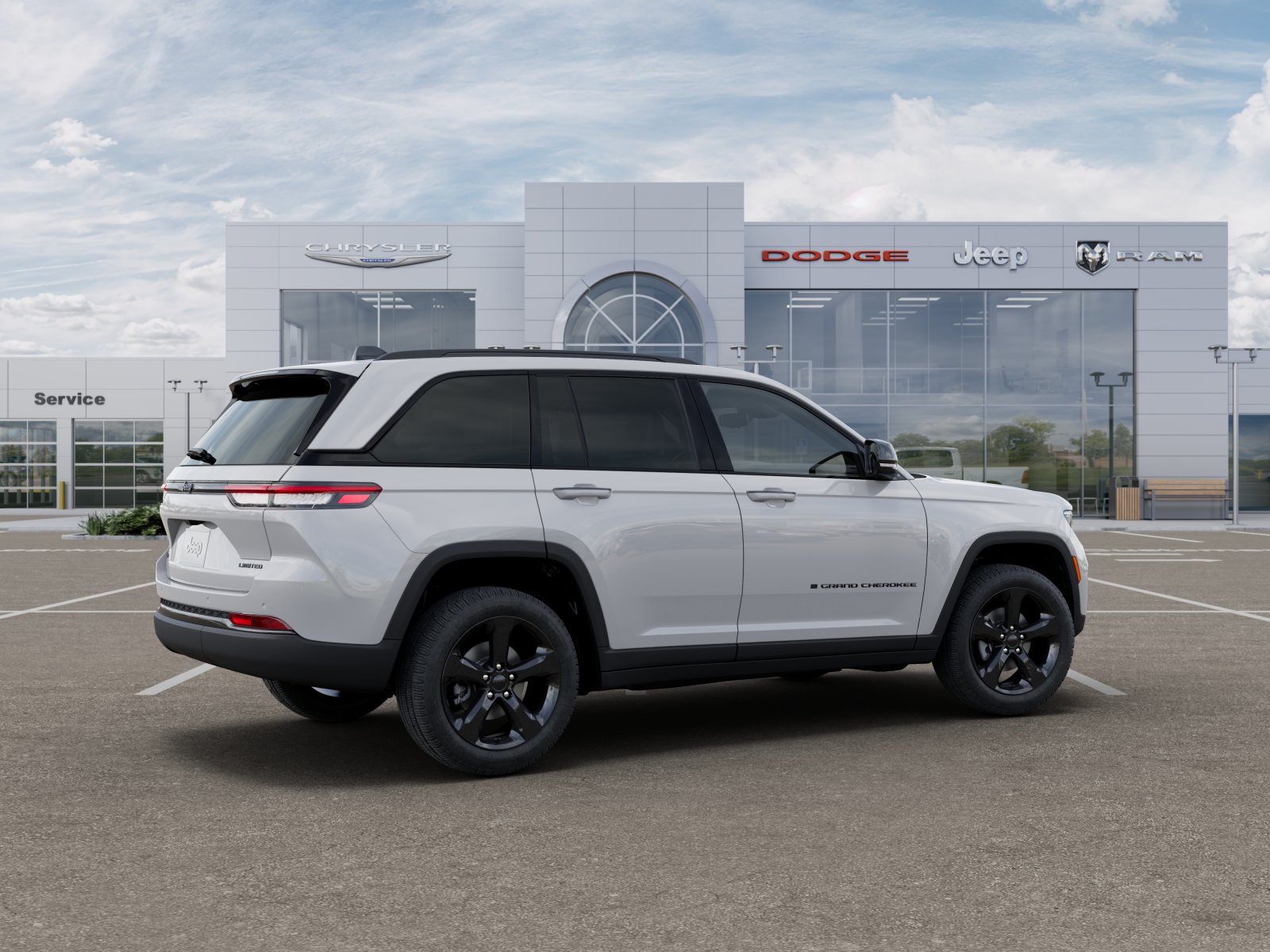 New 2025 Bright White Clear-Coat Exterior Paint Jeep Limited image 32