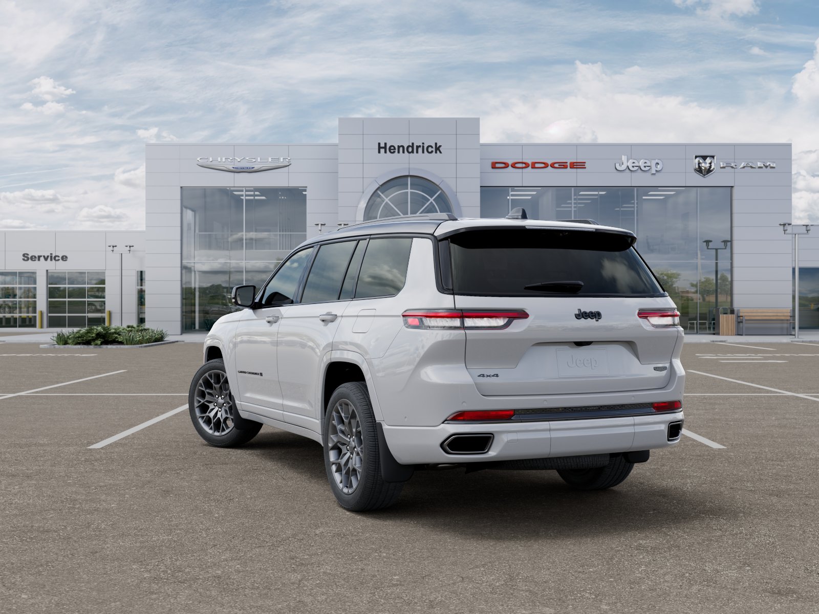 New 2025 Bright White Clear-Coat Exterior Paint Jeep Summit image 3