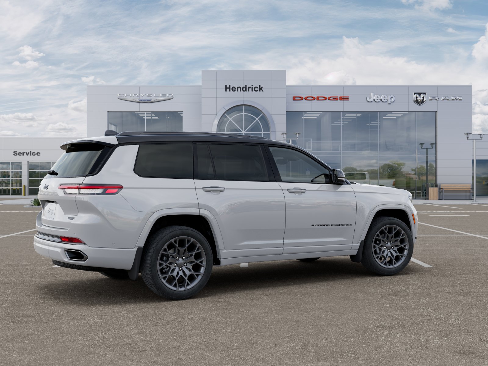 New 2025 Bright White Clear-Coat Exterior Paint Jeep Summit image 4
