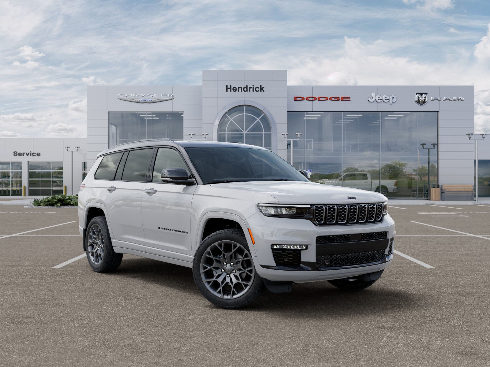 New 2025 Bright White Clear-Coat Exterior Paint Jeep Summit image 5