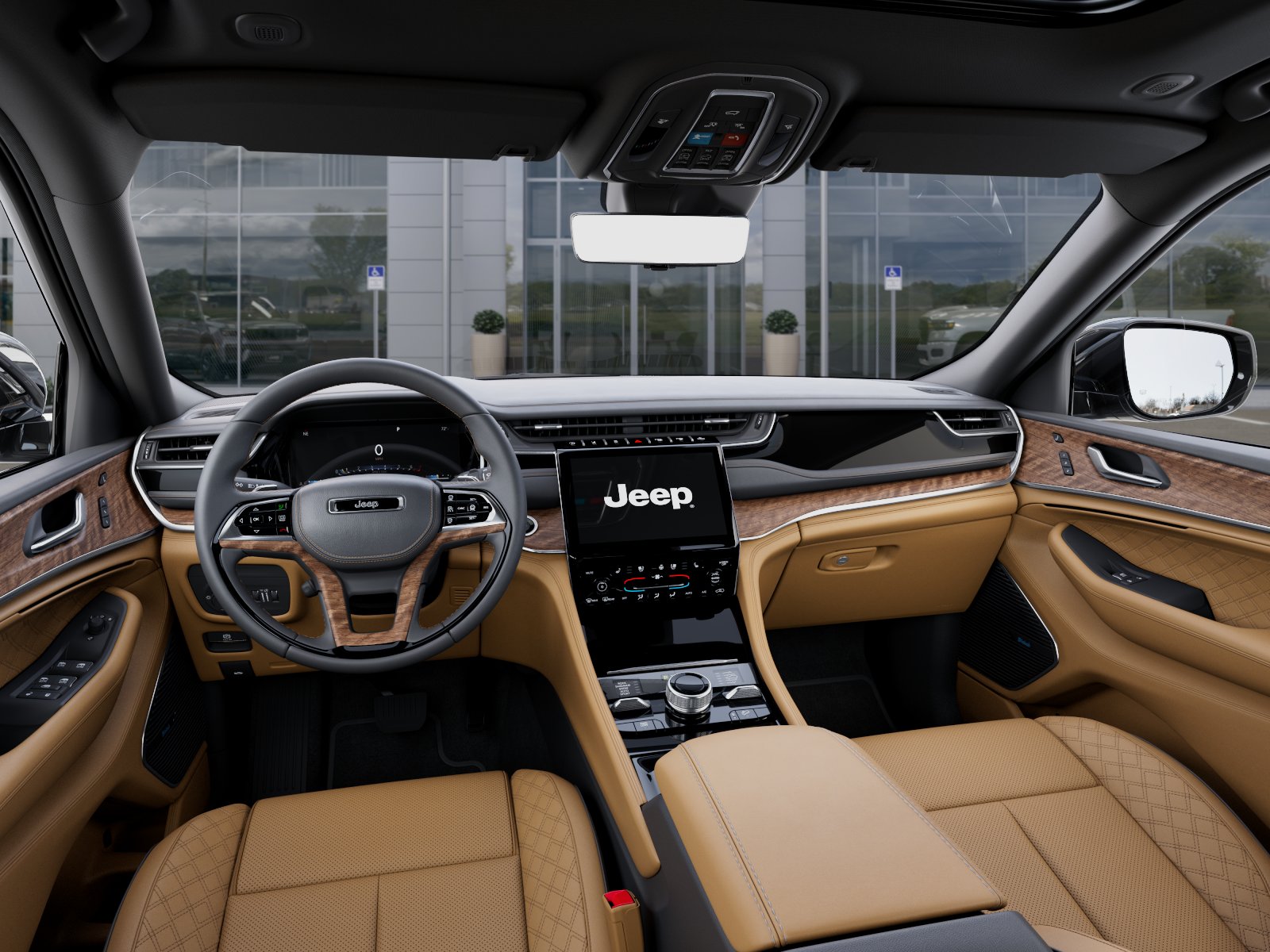 New 2025 Bright White Clear-Coat Exterior Paint Jeep Summit image 14