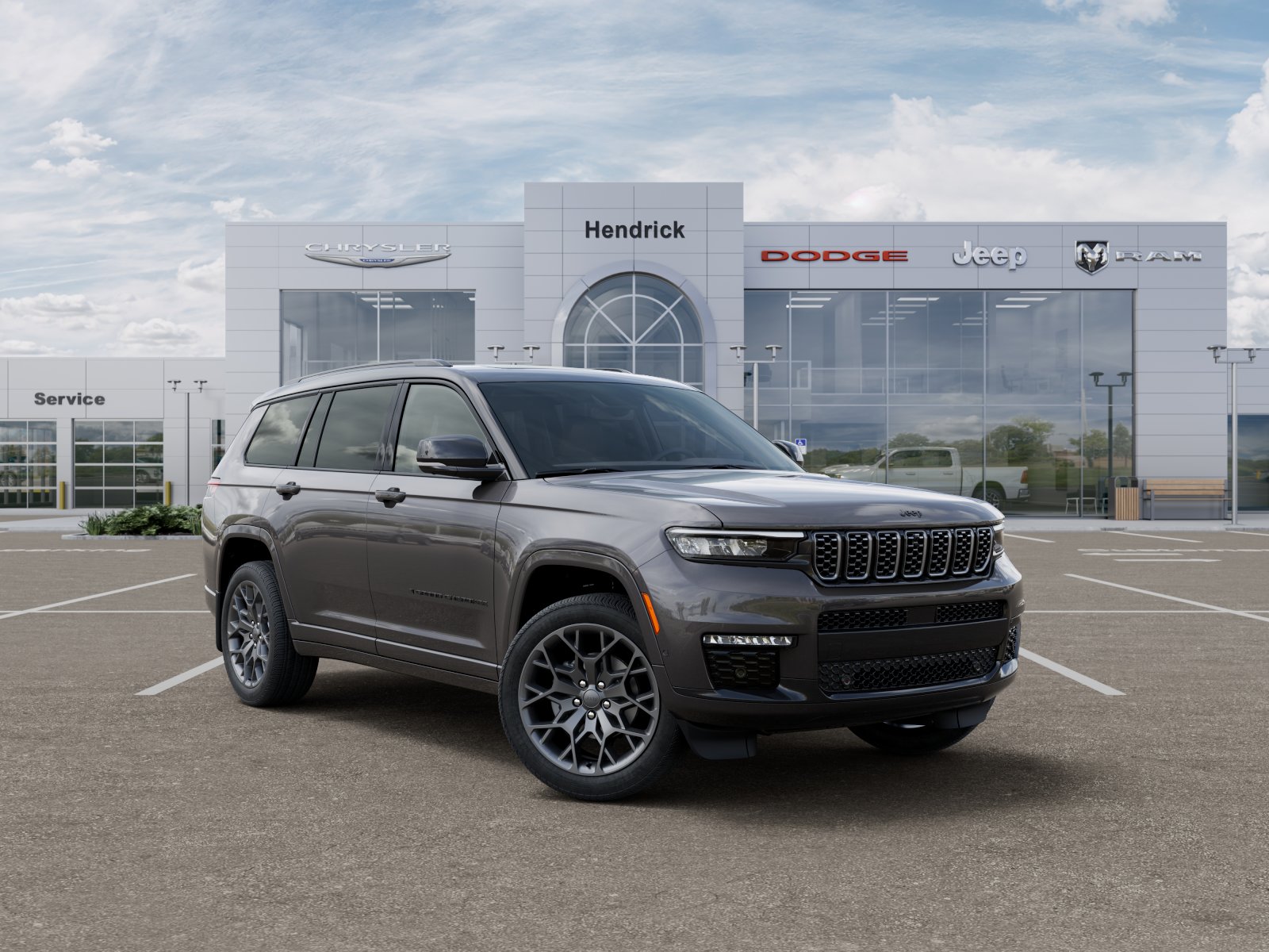New 2025 Baltic Gray Metallic Clear-Coat Exterior Paint Jeep Summit Reserve image 32
