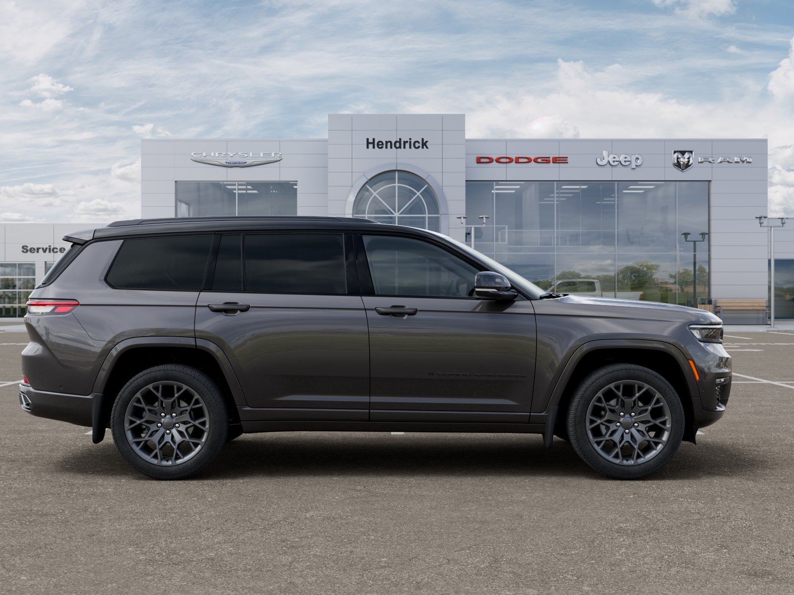 New 2025 Baltic Gray Metallic Clear-Coat Exterior Paint Jeep Summit Reserve image 52