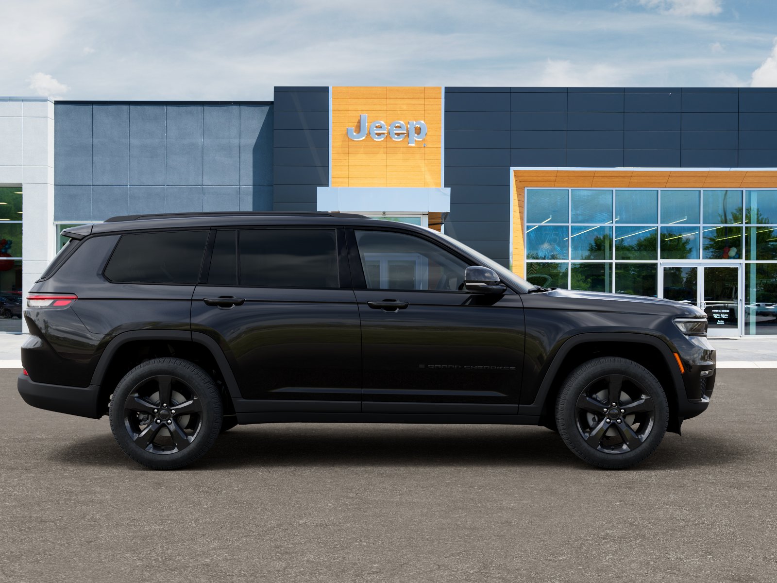 New 2025 Diamond Black Crystal Pearl-Coat Exterior Paint Jeep Limited image 47