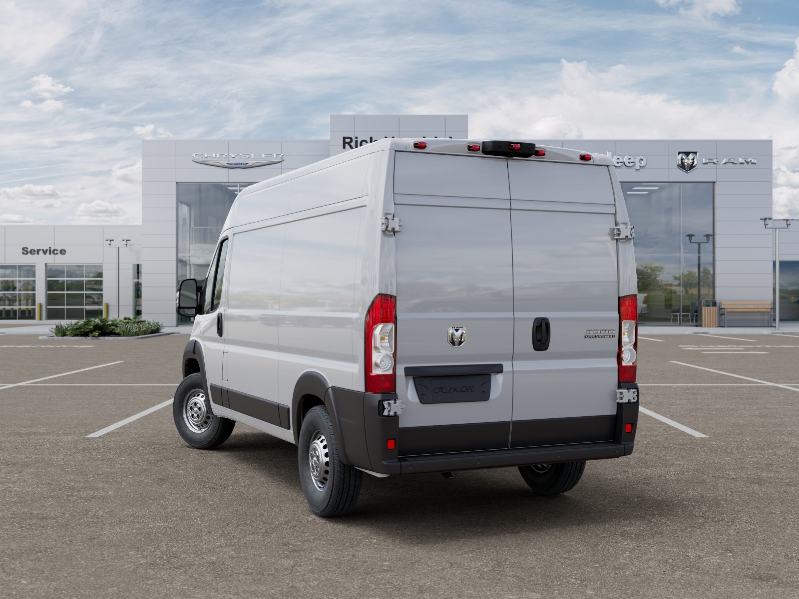 New 2025 Bright White Clear-Coat Exterior Paint RAM Tradesman image 40