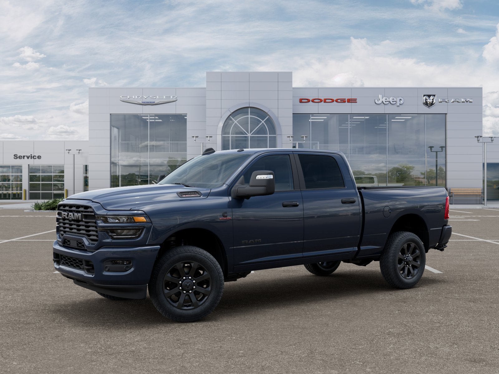 New 2025 Forged Blue Metallic RAM Big Horn image 16