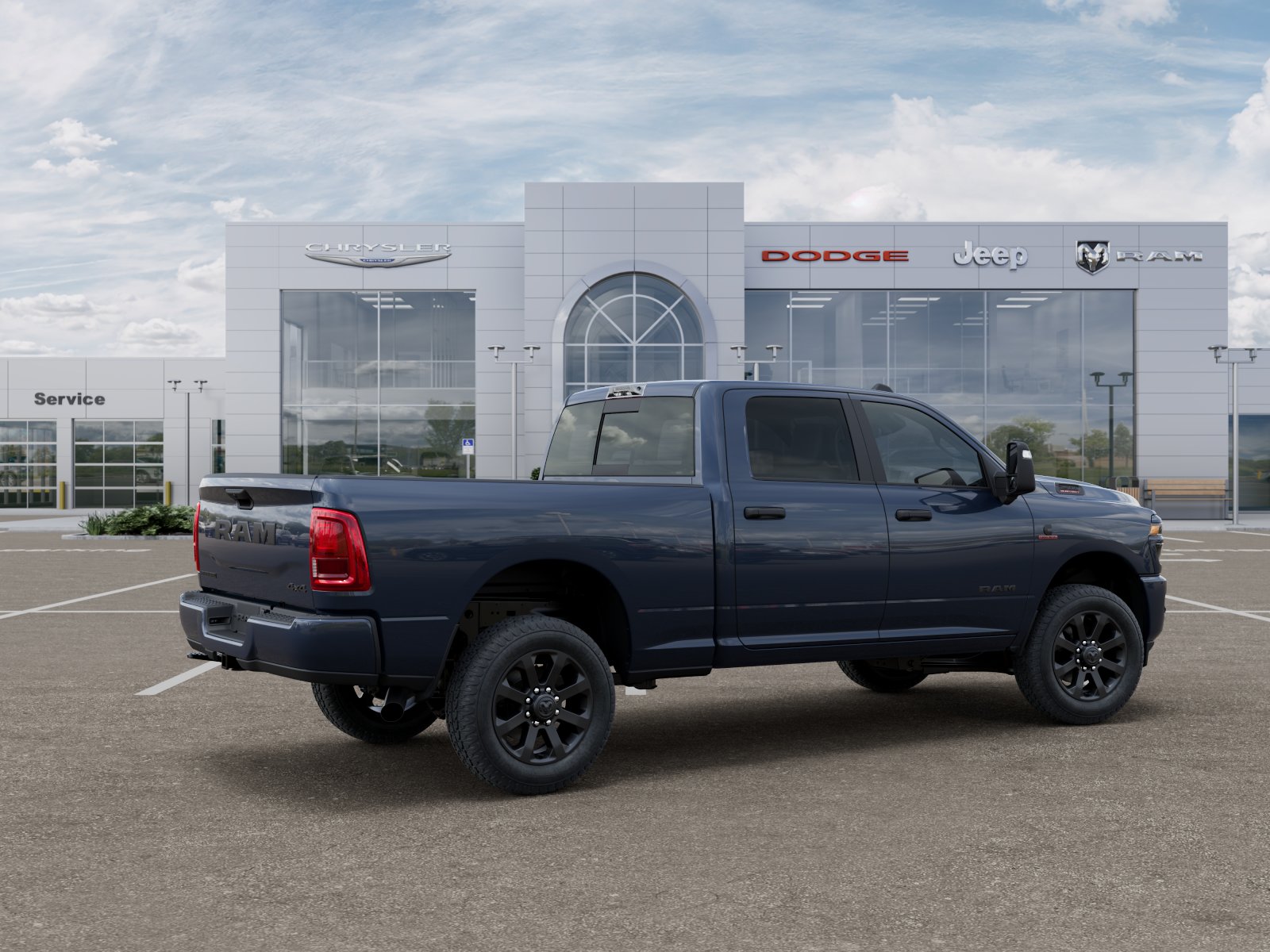 New 2025 Forged Blue Metallic RAM Big Horn image 17