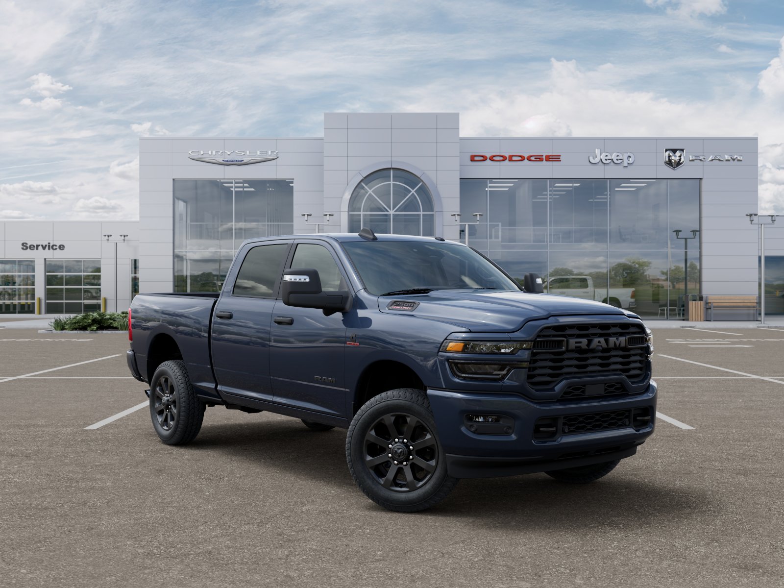 New 2025 Forged Blue Metallic RAM Big Horn image 18