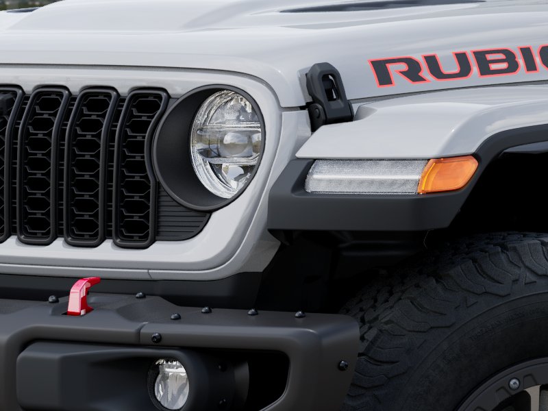 New 2025 Bright White Clear-Coat Exterior Paint Jeep Rubicon X image 44