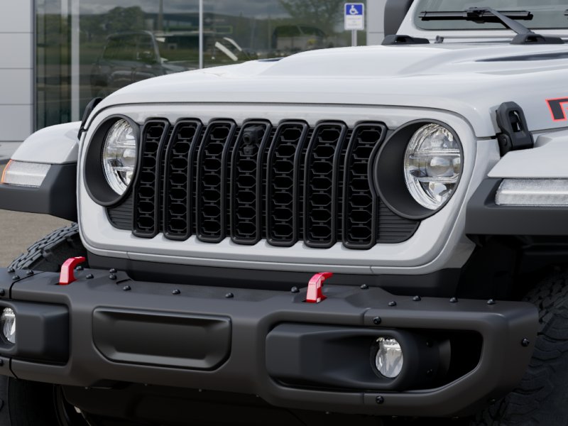 New 2025 Bright White Clear-Coat Exterior Paint Jeep Rubicon X image 45