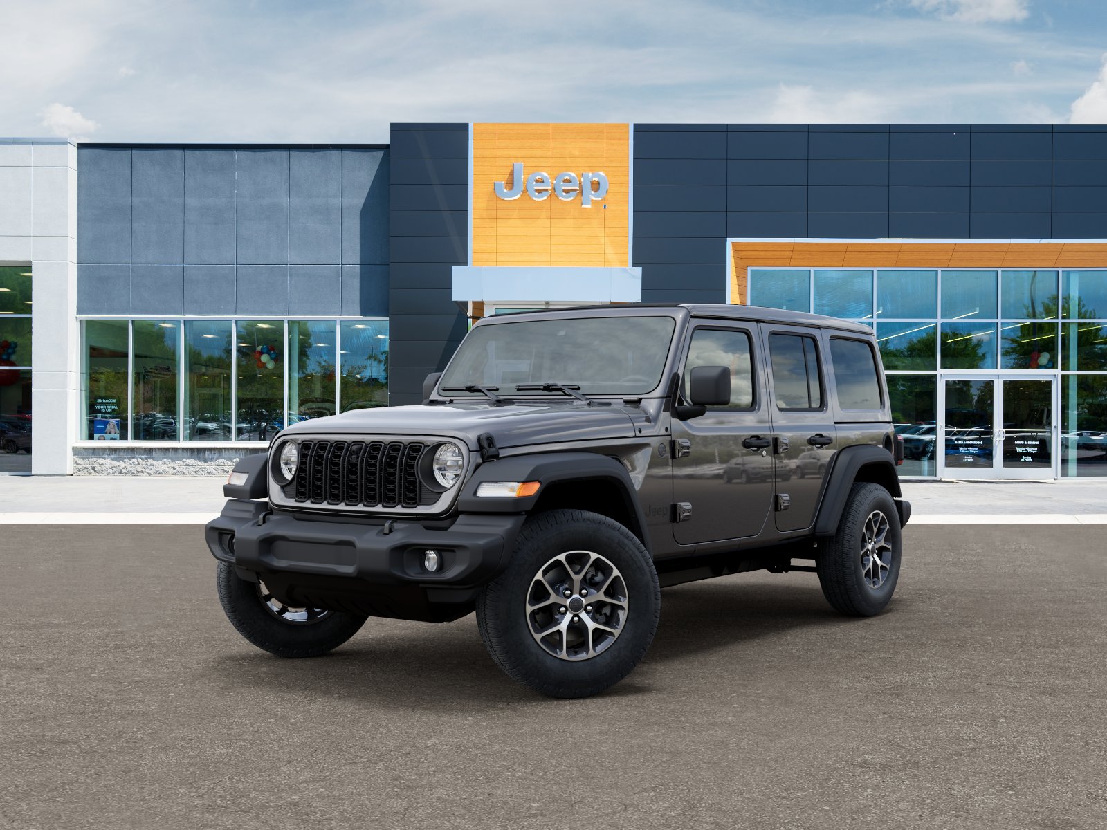 New 2025 Granite Crystal Metallic Clear-Coat Exterior Paint Jeep Sport S image 27