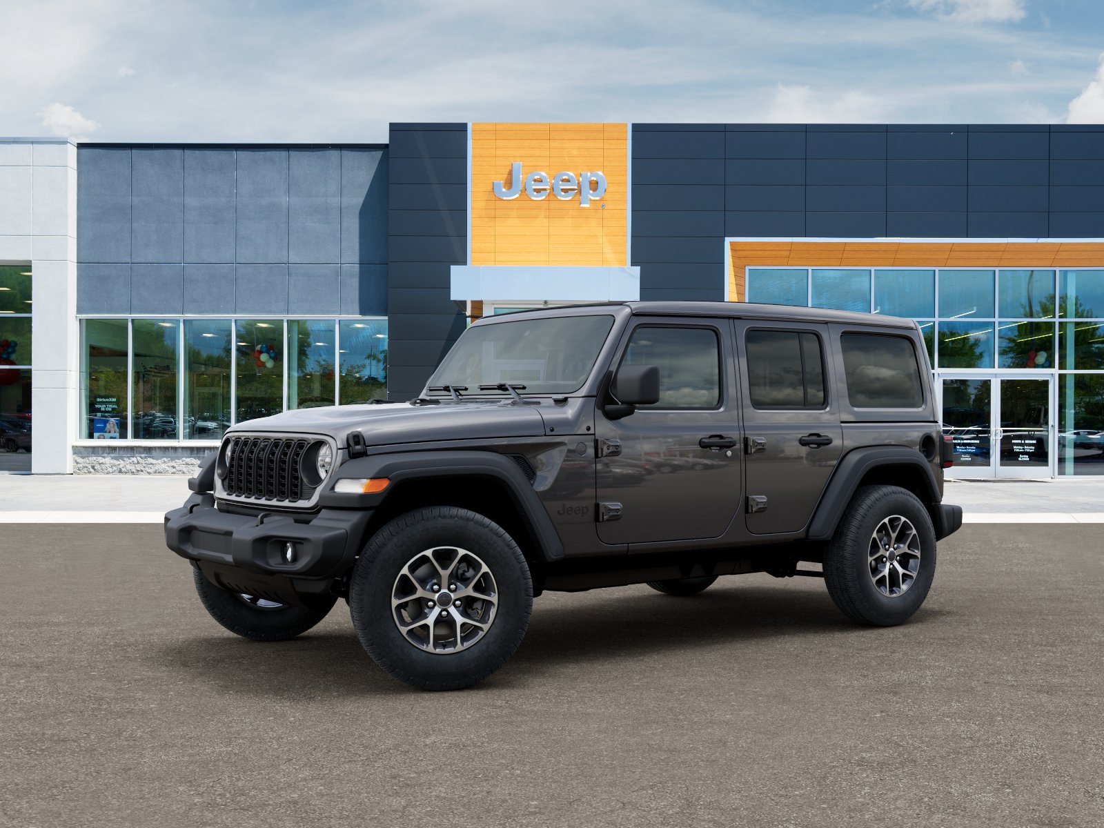 New 2025 Granite Crystal Metallic Clear-Coat Exterior Paint Jeep Sport S image 28