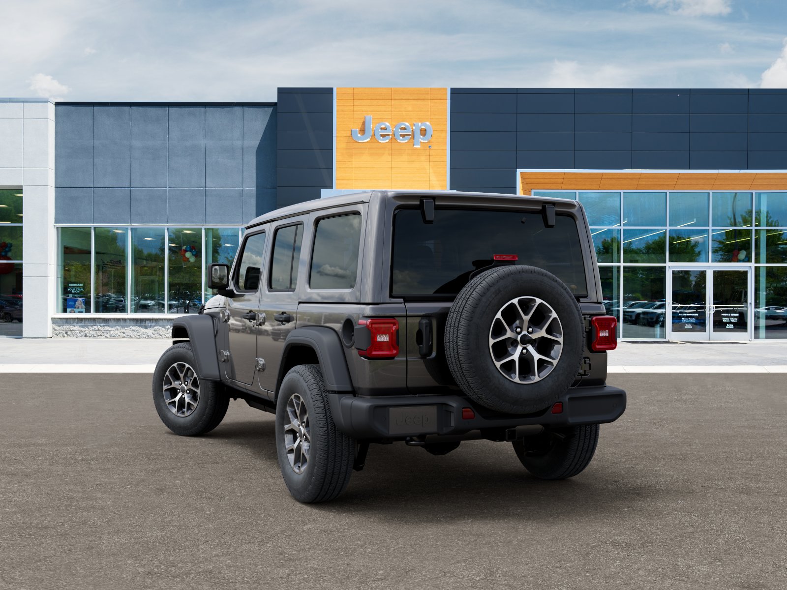 New 2025 Granite Crystal Metallic Clear-Coat Exterior Paint Jeep Sport S image 29