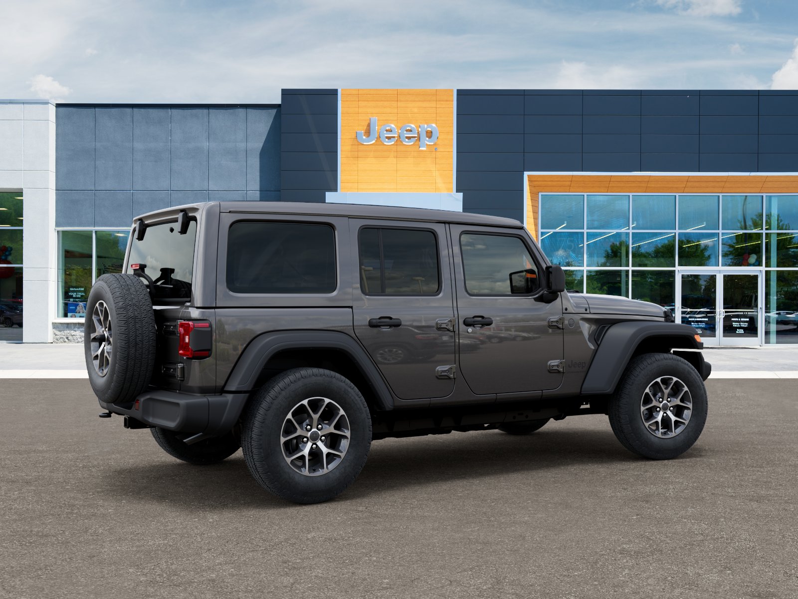 New 2025 Granite Crystal Metallic Clear-Coat Exterior Paint Jeep Sport S image 30