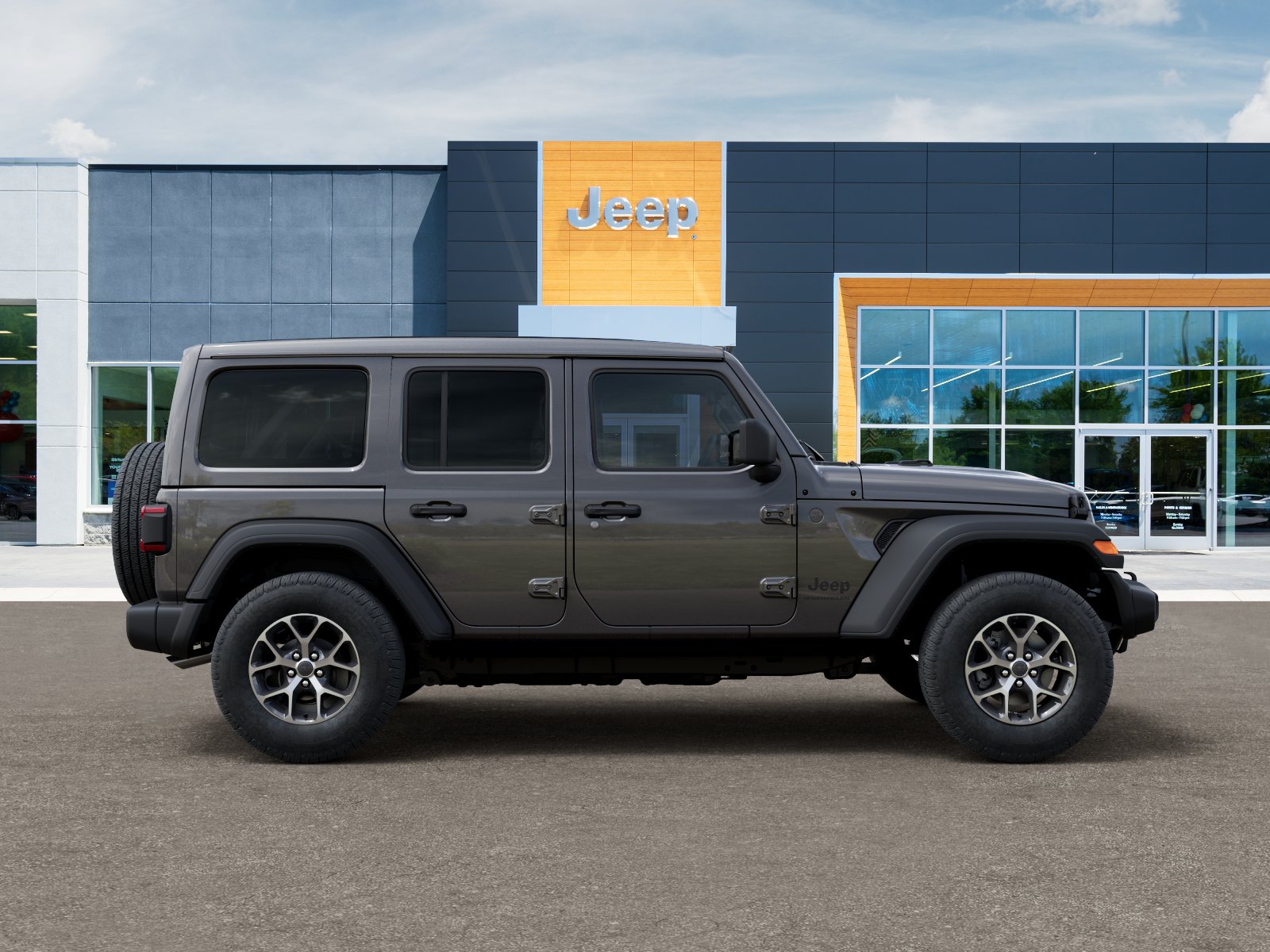 New 2025 Granite Crystal Metallic Clear-Coat Exterior Paint Jeep Sport S image 47
