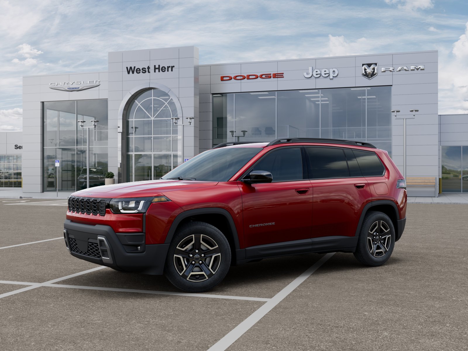 New 2026 Red Hot Pearl-Coat Exterior Paint Jeep CHEROKEE LAREDO 4X4 image 28