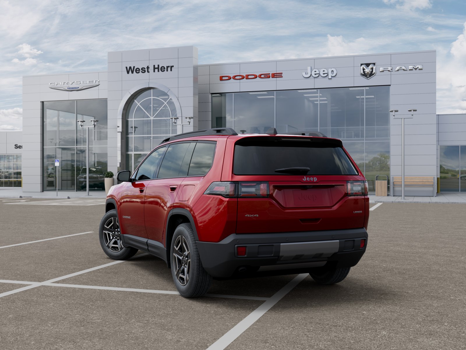 New 2026 Red Hot Pearl-Coat Exterior Paint Jeep CHEROKEE LAREDO 4X4 image 29
