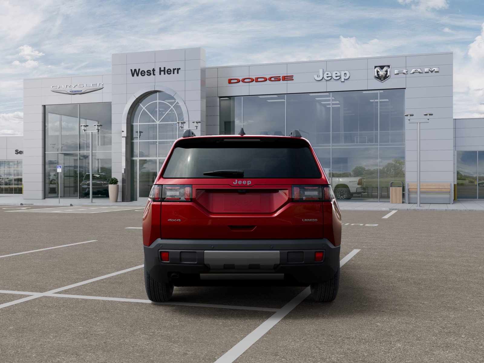 New 2026 Red Hot Pearl-Coat Exterior Paint Jeep CHEROKEE LAREDO 4X4 image 33