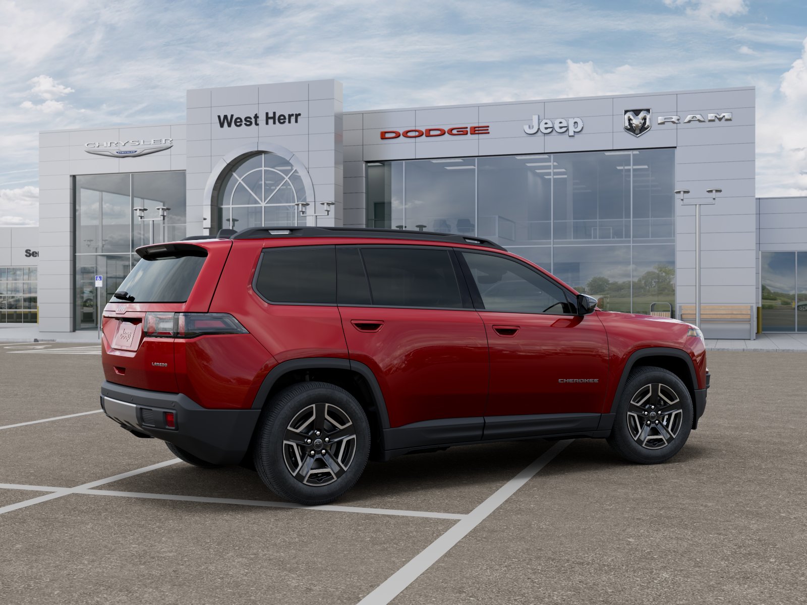 New 2026 Red Hot Pearl-Coat Exterior Paint Jeep CHEROKEE LAREDO 4X4 image 30