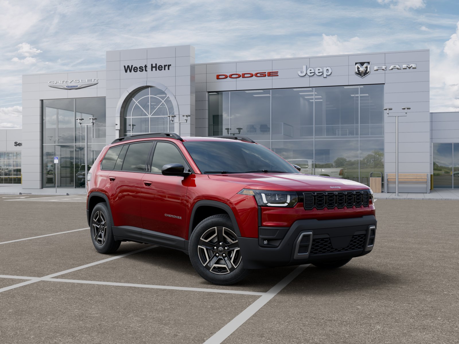 New 2026 Red Hot Pearl-Coat Exterior Paint Jeep CHEROKEE LAREDO 4X4 image 31