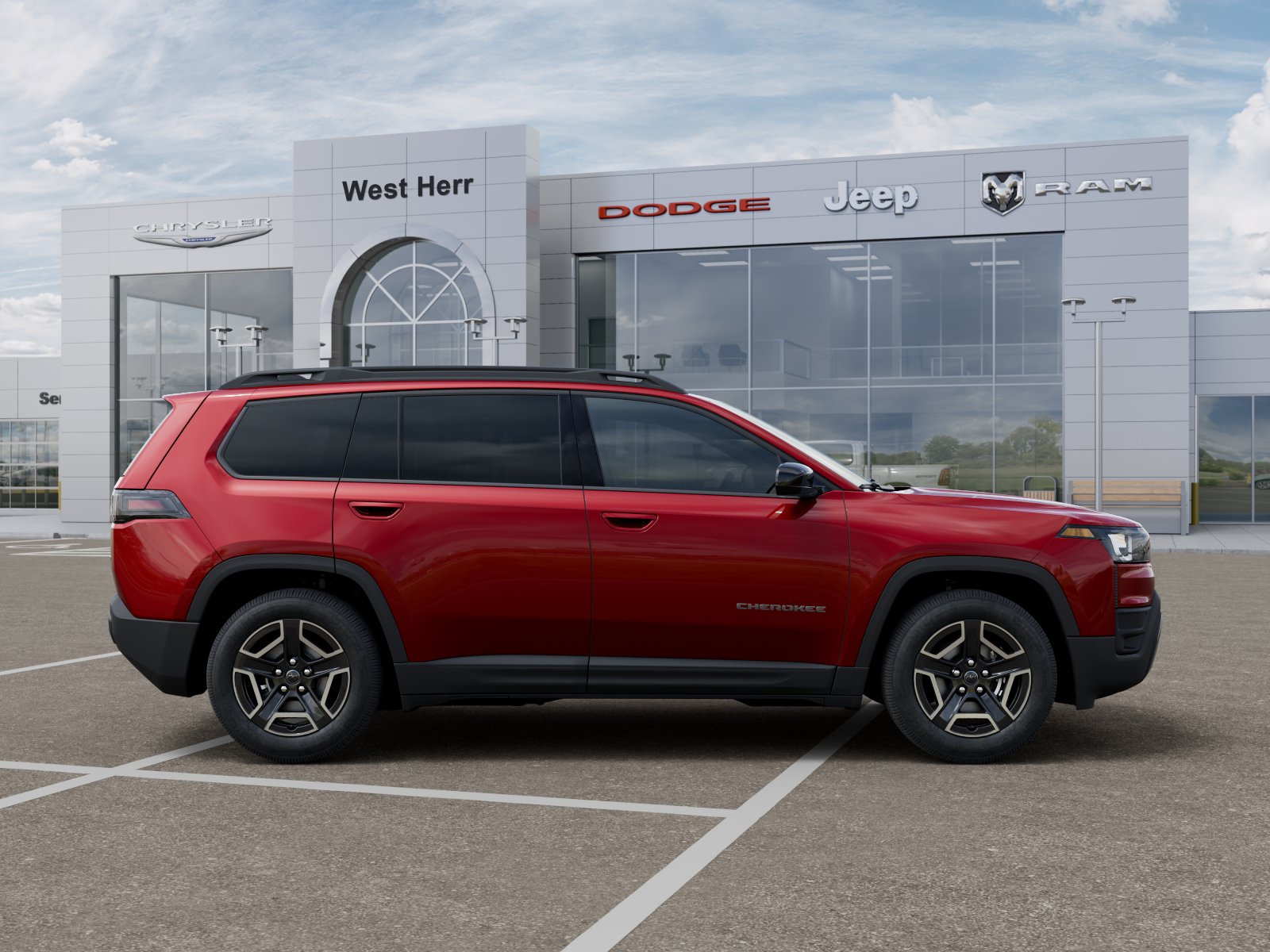 New 2026 Red Hot Pearl-Coat Exterior Paint Jeep CHEROKEE LAREDO 4X4 image 47