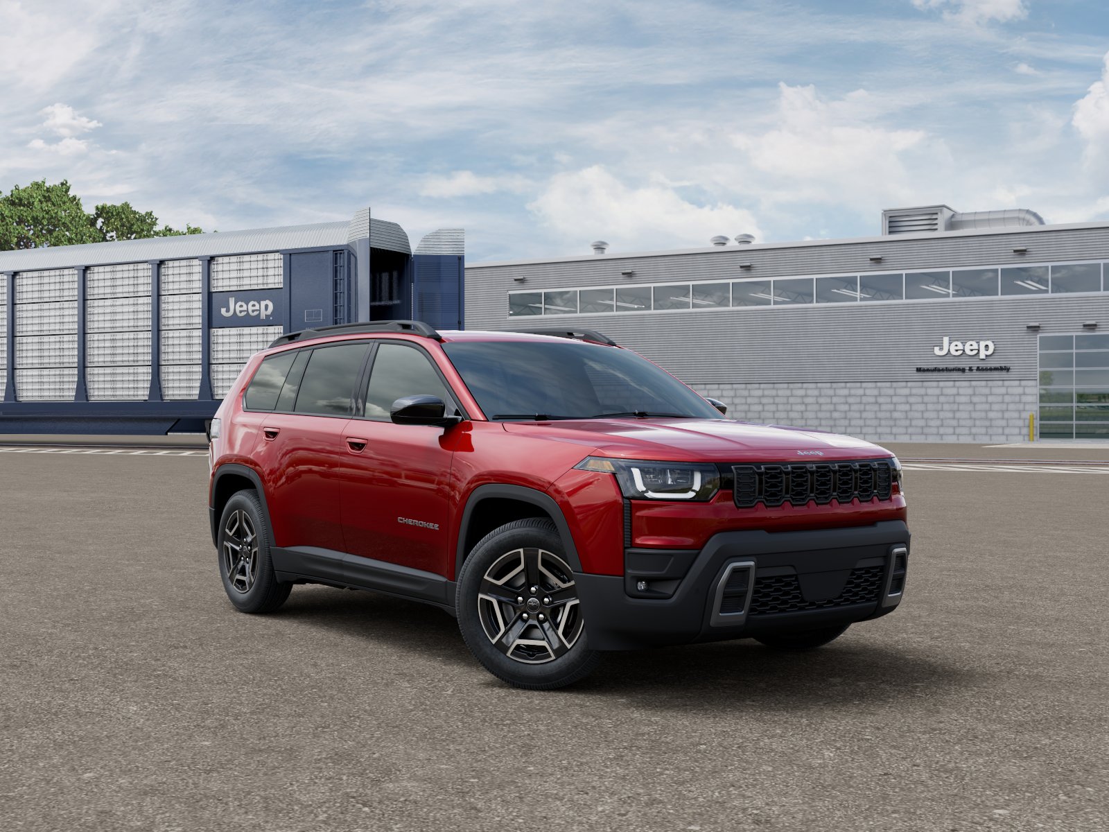 New 2026 Red Hot Pearl-Coat Exterior Paint Jeep Laredo image 5