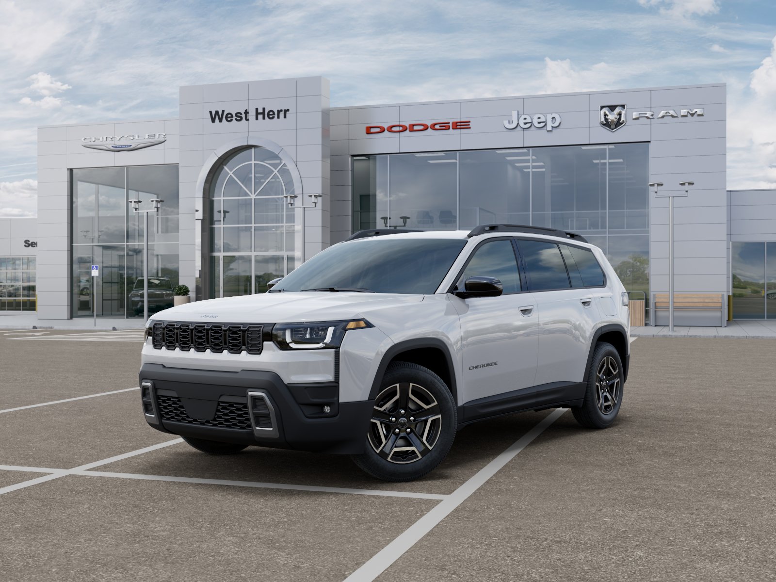 New 2026 Bright White Clear-Coat Exterior Paint Jeep CHEROKEE LAREDO 4X4 image 27