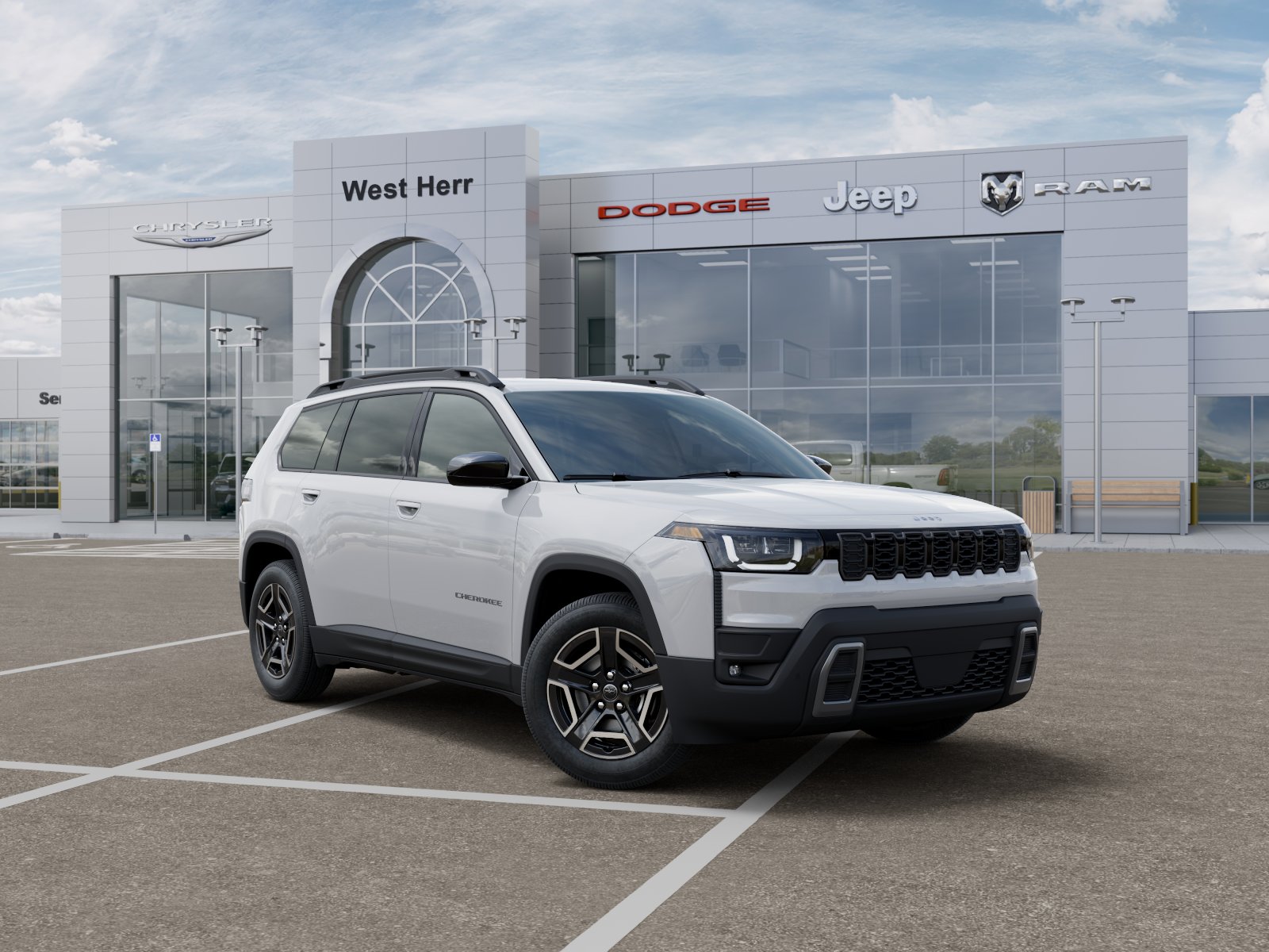 New 2026 Bright White Clear-Coat Exterior Paint Jeep CHEROKEE LAREDO 4X4 image 31