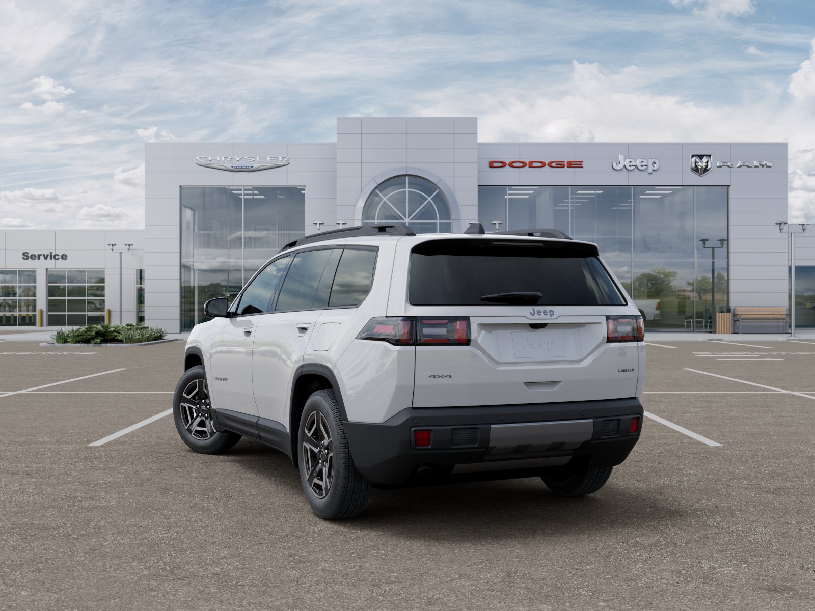 New 2026 Bright White Clear-Coat Exterior Paint Jeep Limited image 68