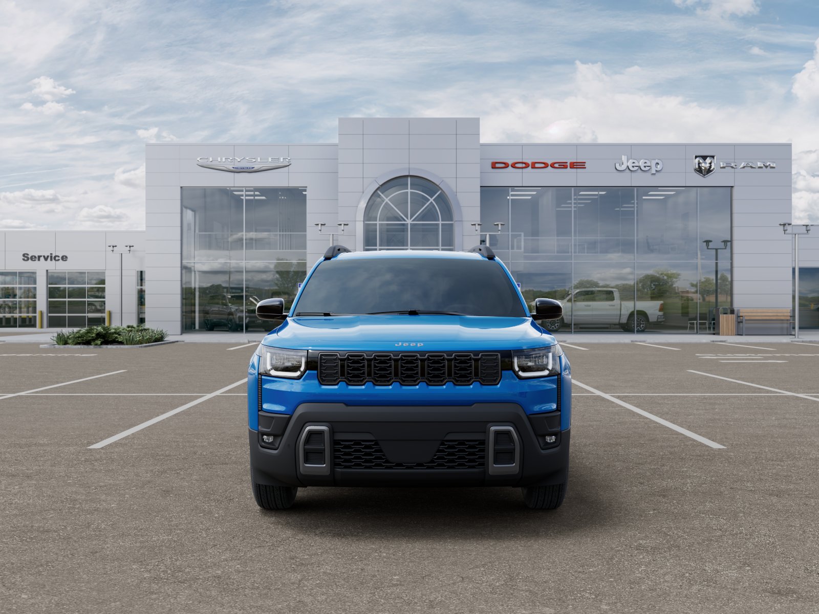 New 2026 Hydro Blue Pearl-Coat Exterior Paint Jeep Laredo image 32