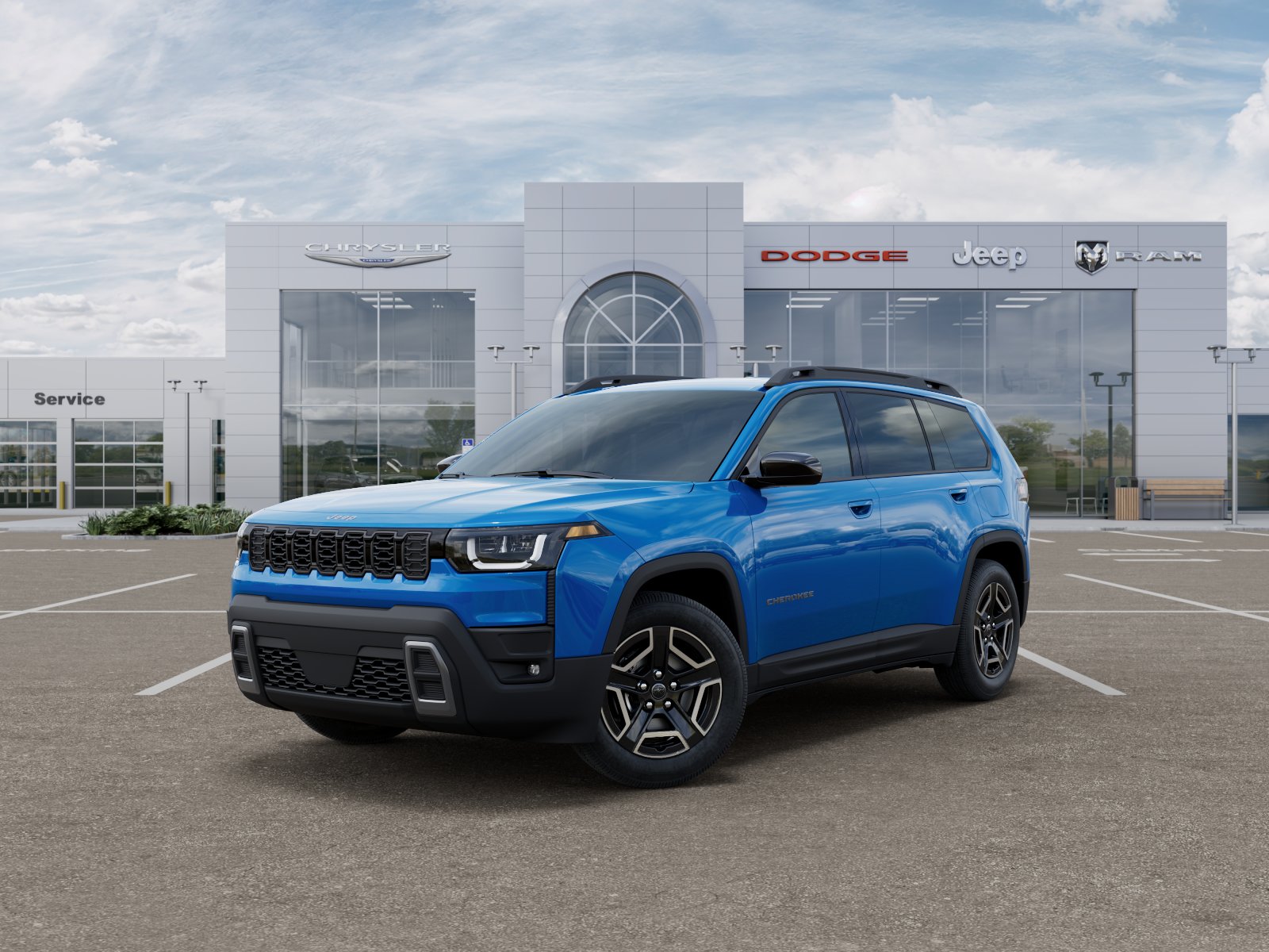 New 2026 Hydro Blue Pearl-Coat Exterior Paint Jeep Laredo image 27
