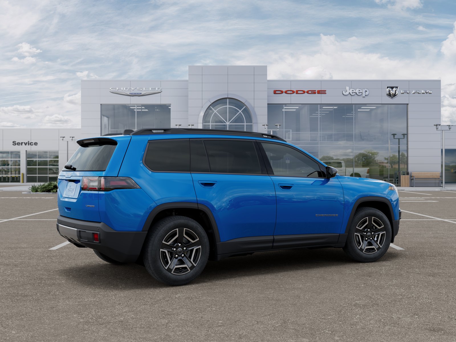 New 2026 Hydro Blue Pearl-Coat Exterior Paint Jeep Laredo image 30