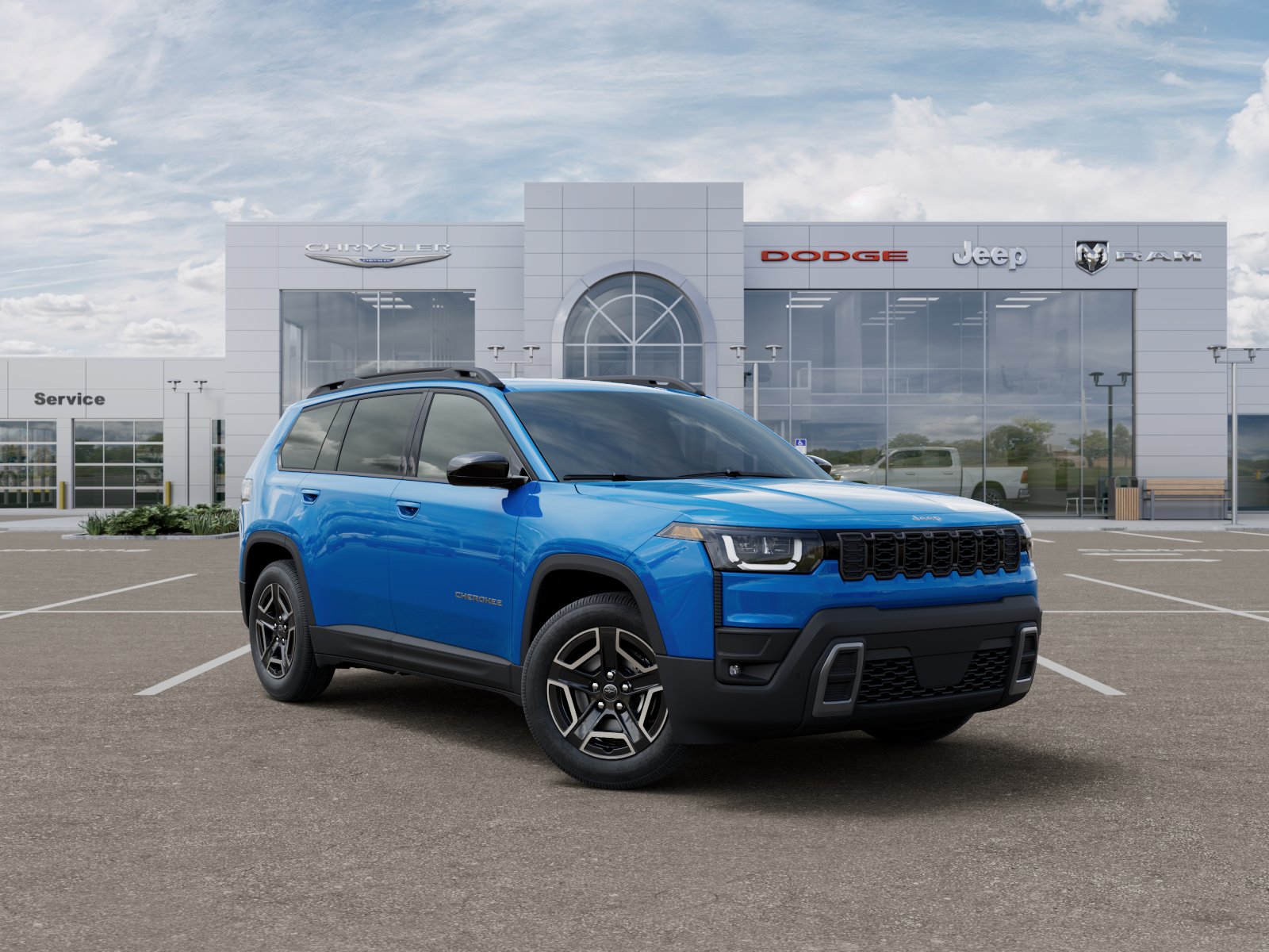 New 2026 Hydro Blue Pearl-Coat Exterior Paint Jeep Laredo image 31