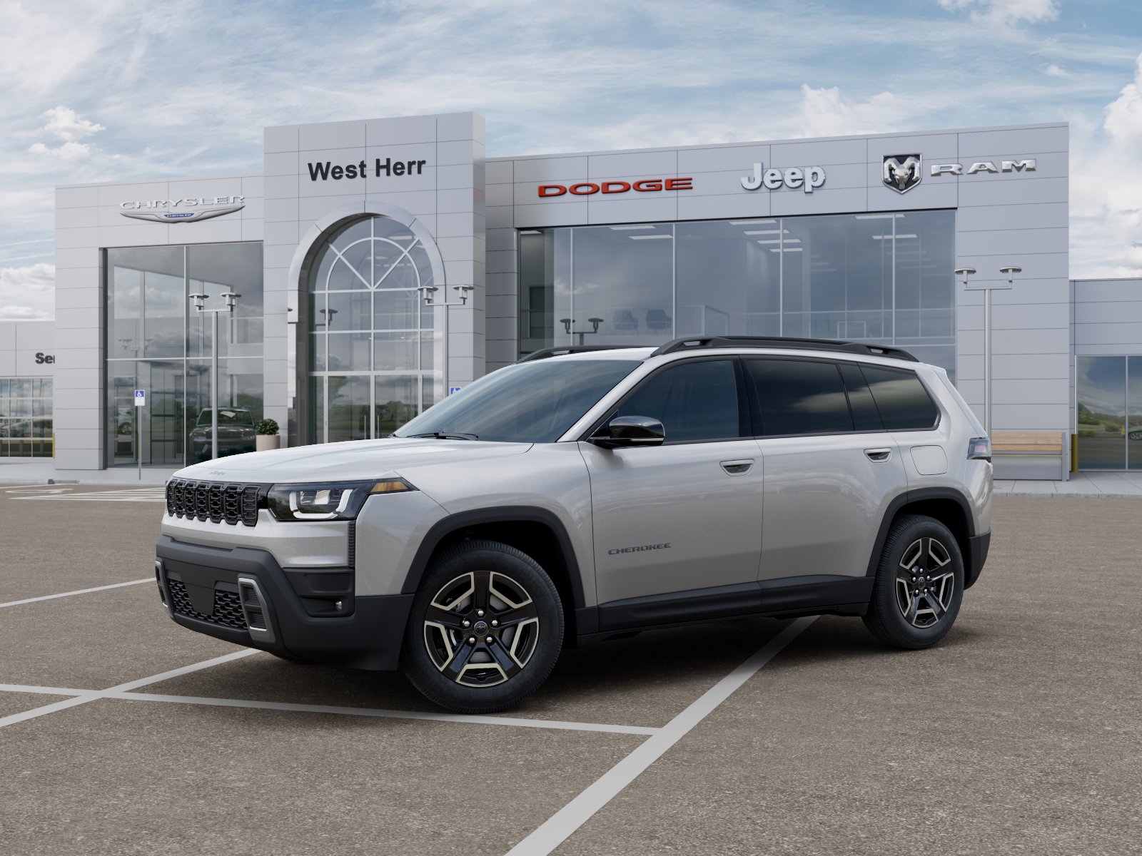 New 2026 Silver Zynith Clear-Coat Exter Jeep CHEROKEE LIMITED 4X4 image 2