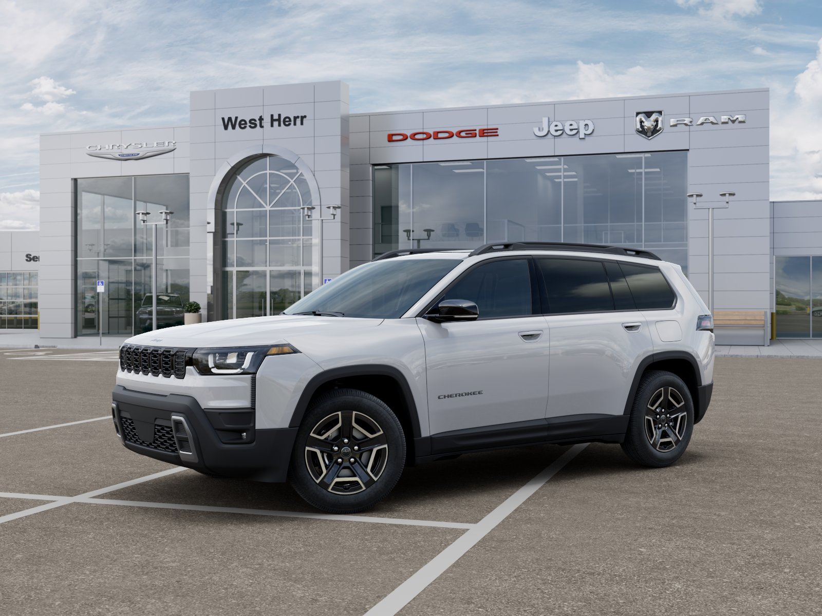 New 2026 Bright White Clear-Coat Exteri Jeep CHEROKEE LIMITED 4X4 image 2