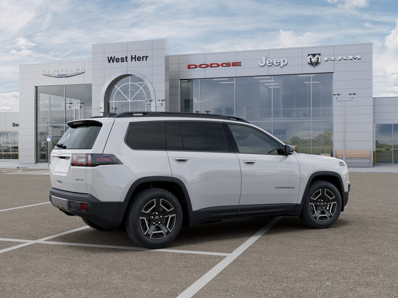 New 2026 Bright White Clear-Coat Exteri Jeep CHEROKEE LIMITED 4X4 image 4