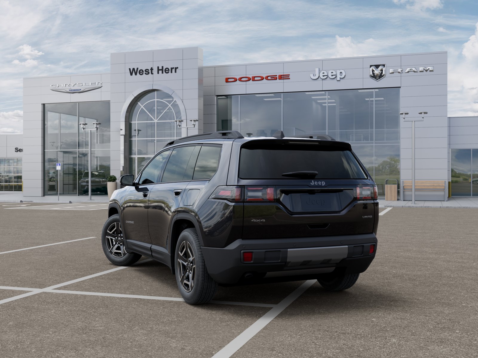 New 2026 Diamond Black Crystal Pearlcoa Jeep Limited image 3