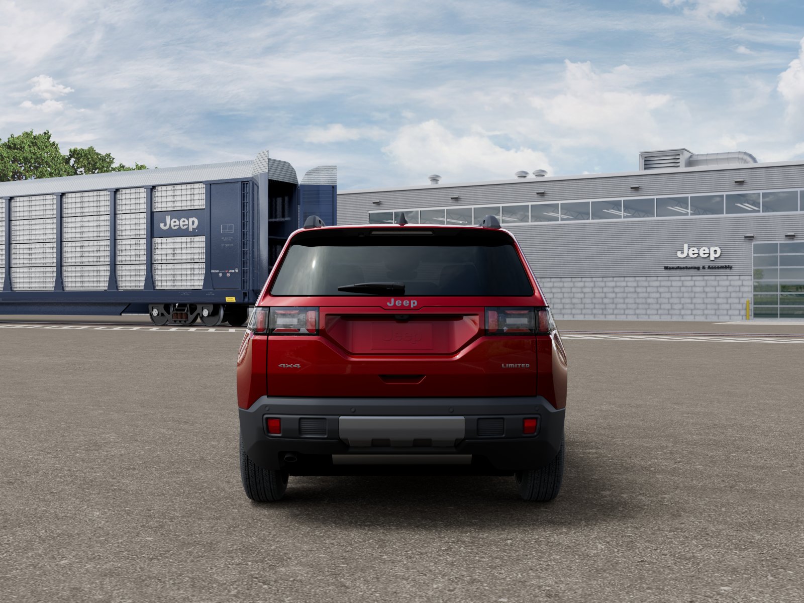 New 2026 Red Hot Pearl-Coat Exterior Paint Jeep Limited image 7
