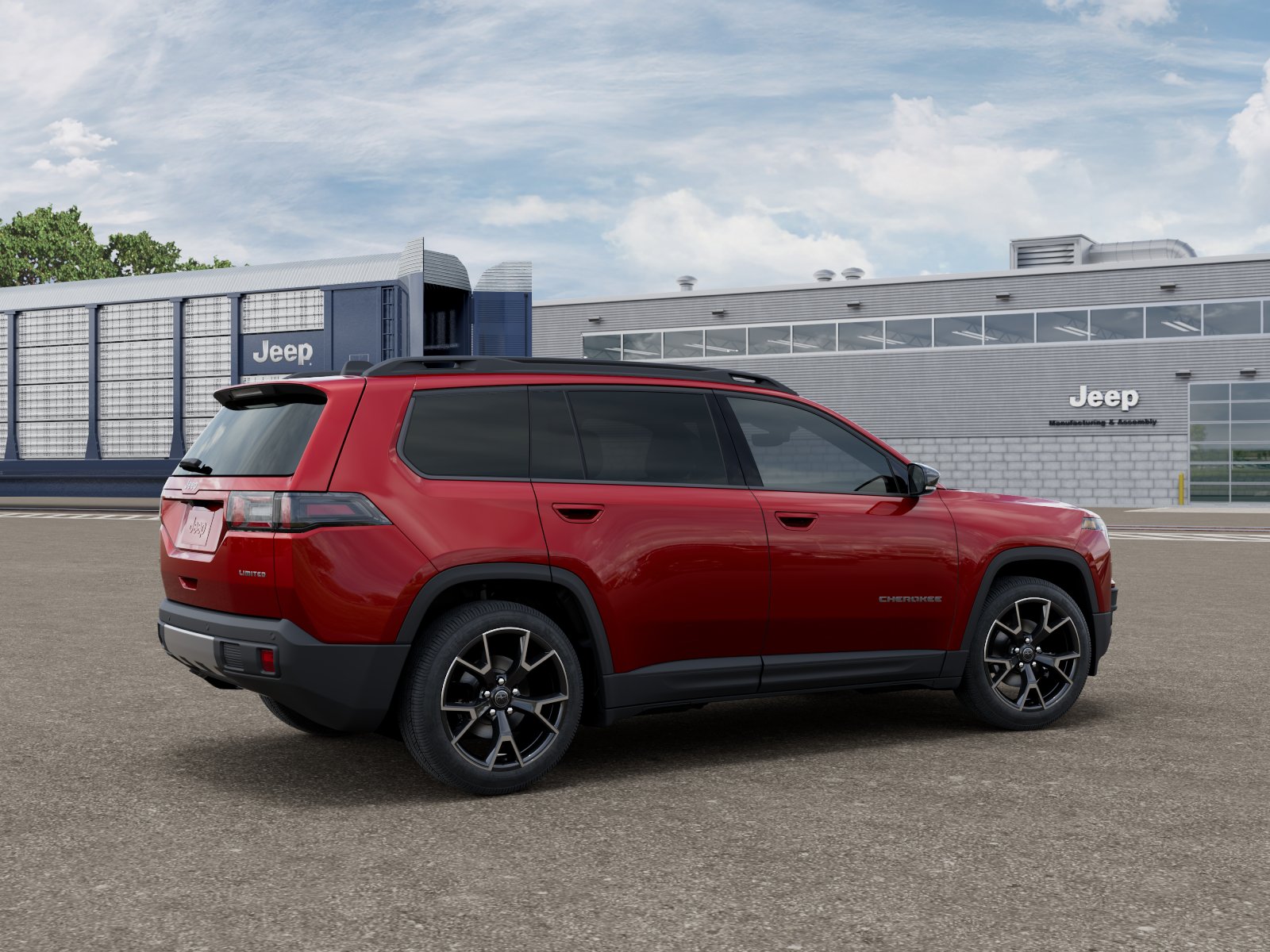 New 2026 Red Hot Pearl-Coat Exterior Paint Jeep Limited image 5