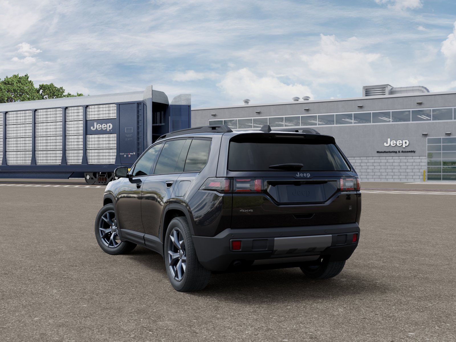 New 2026 Diamond Black Crystal Pearl-Coat Exterior Paint Jeep 85th Anniversary image 3