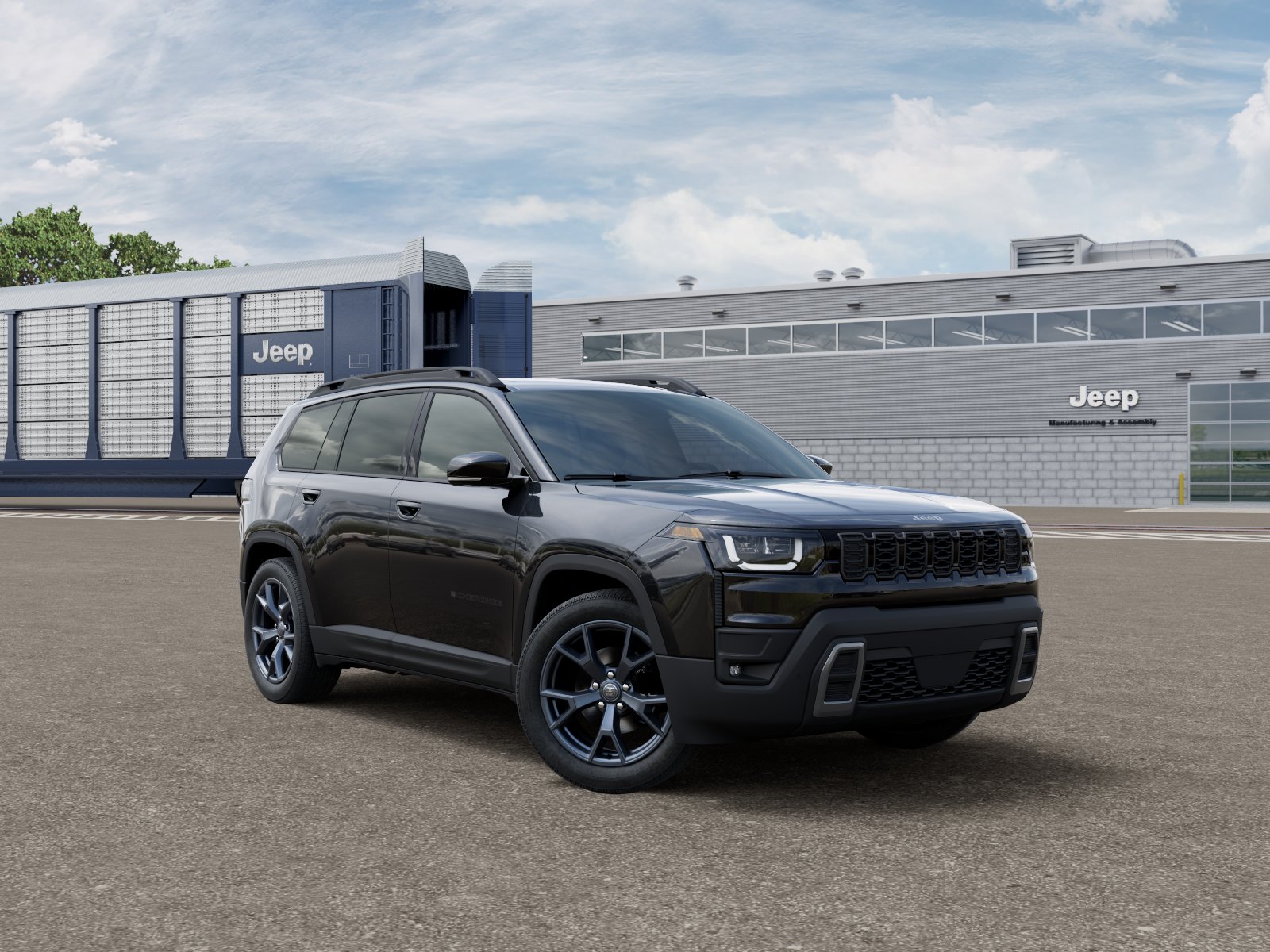 New 2026 Diamond Black Crystal Pearl-Coat Exterior Paint Jeep 85th Anniversary image 5
