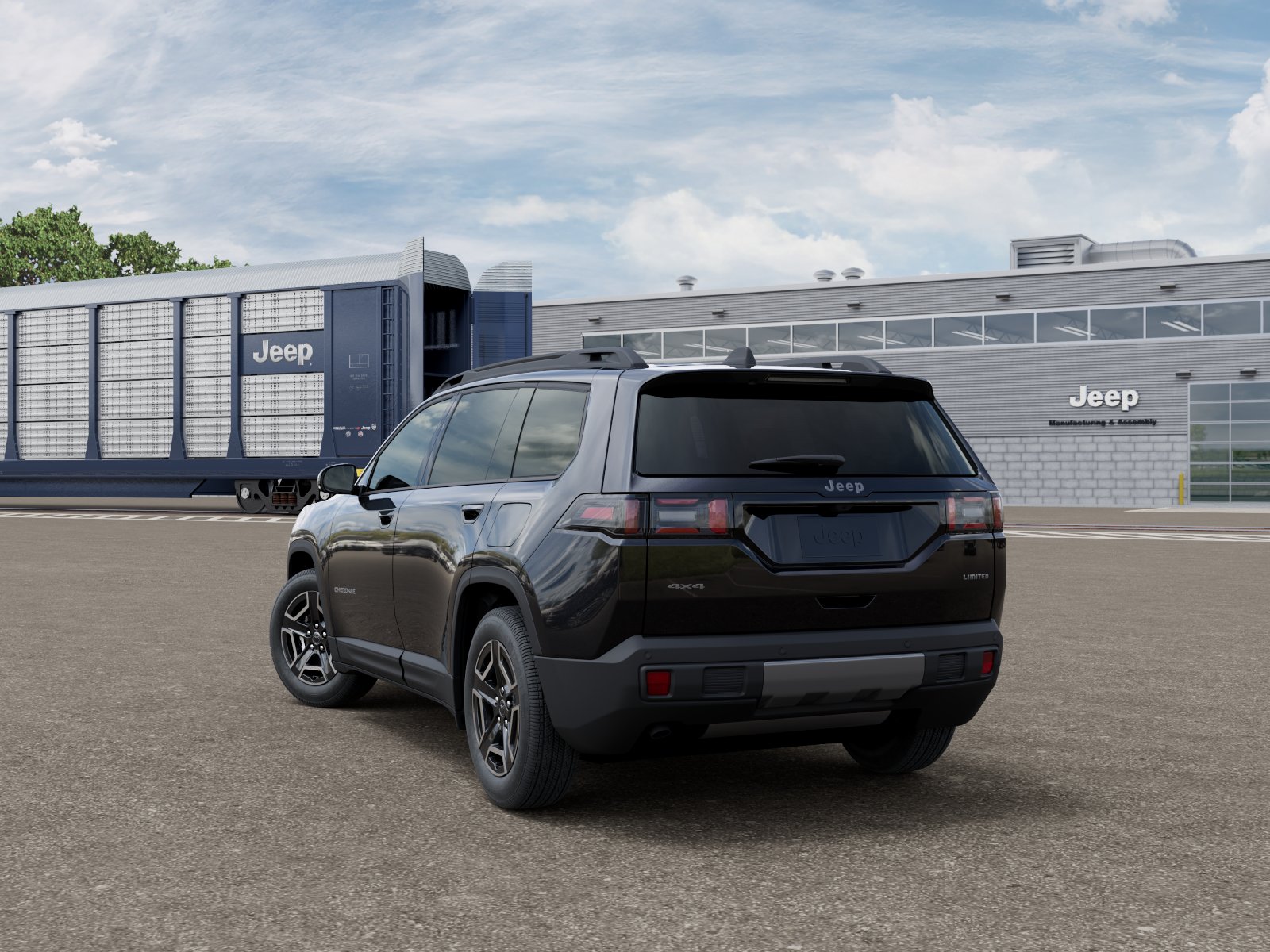 New 2026 Diamond Black Crystal Pearlcoa Jeep Limited image 3
