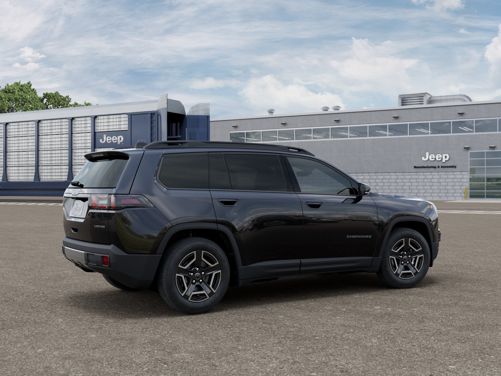 New 2026 Diamond Black Crystal Pearlcoa Jeep Limited image 4