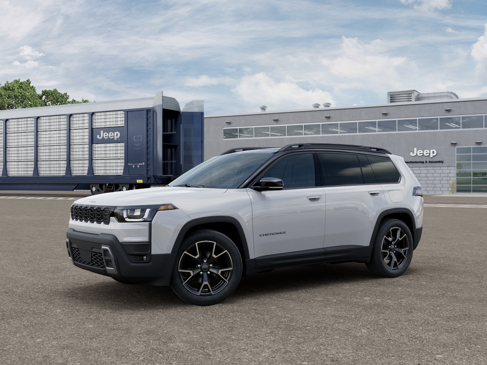 New 2026 Bright White Clearcoat Jeep Overland image 2