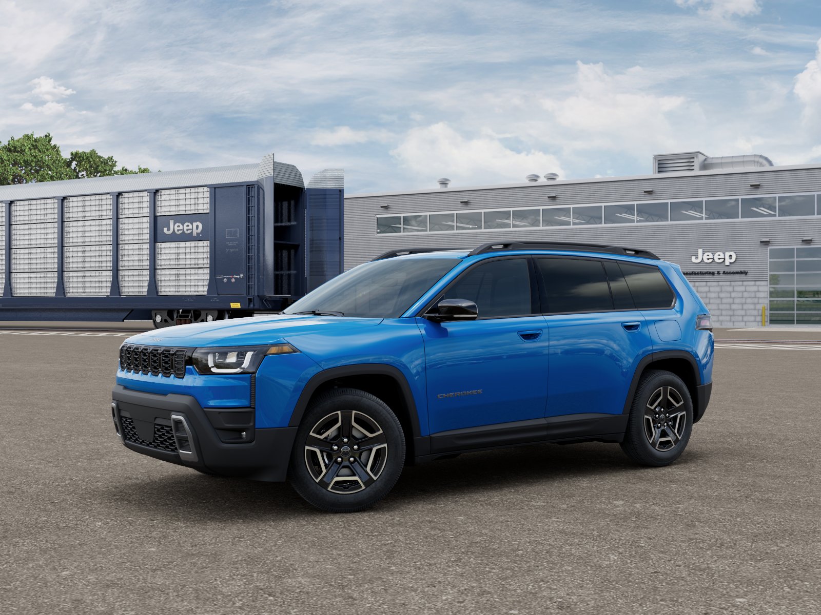 New 2026 Hydro Blue Pearl-Coat Exterior Jeep CHEROKEE LIMITED 4X4 image 2