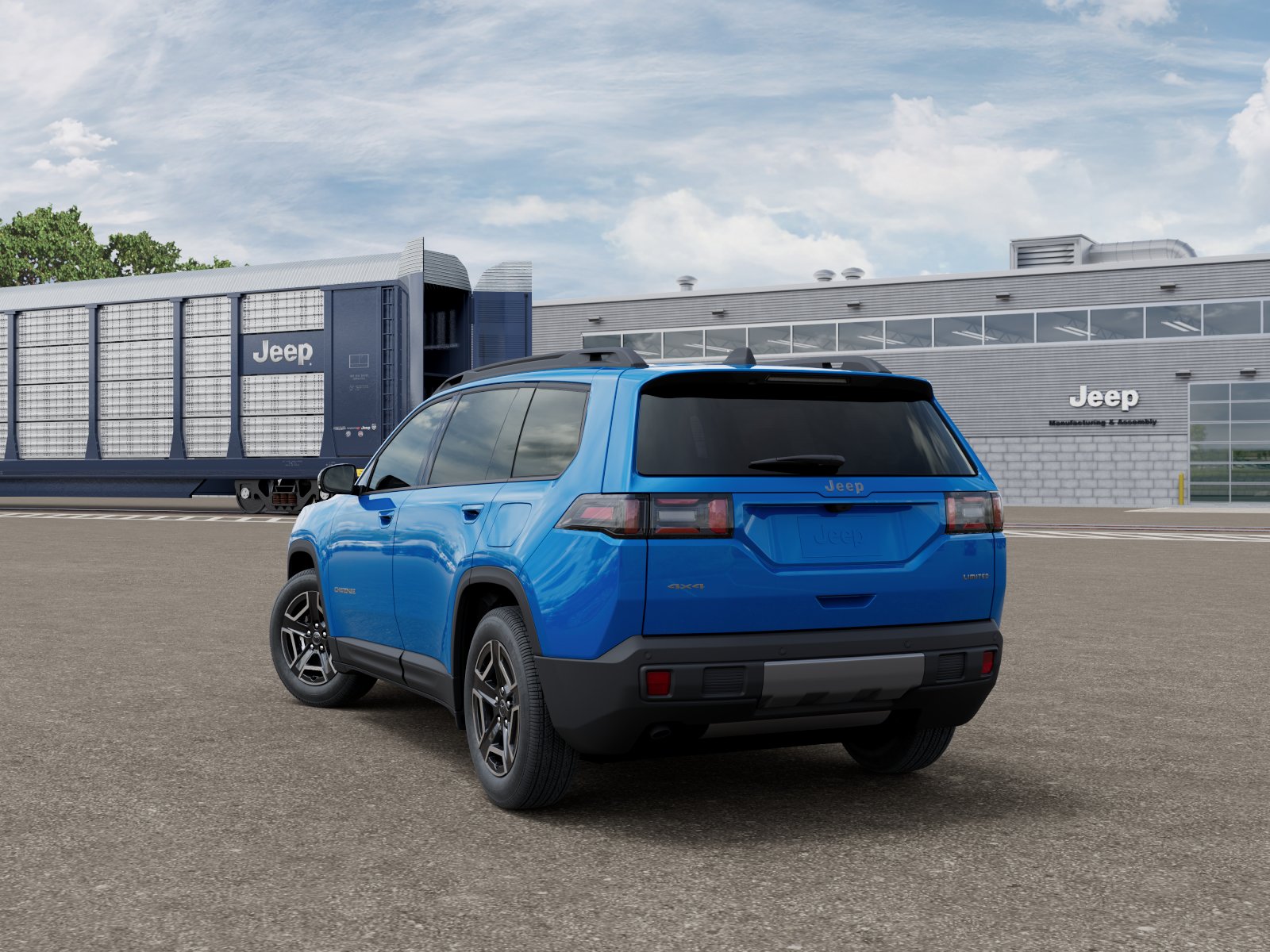 New 2026 Hydro Blue Pearl-Coat Exterior Jeep CHEROKEE LIMITED 4X4 image 3