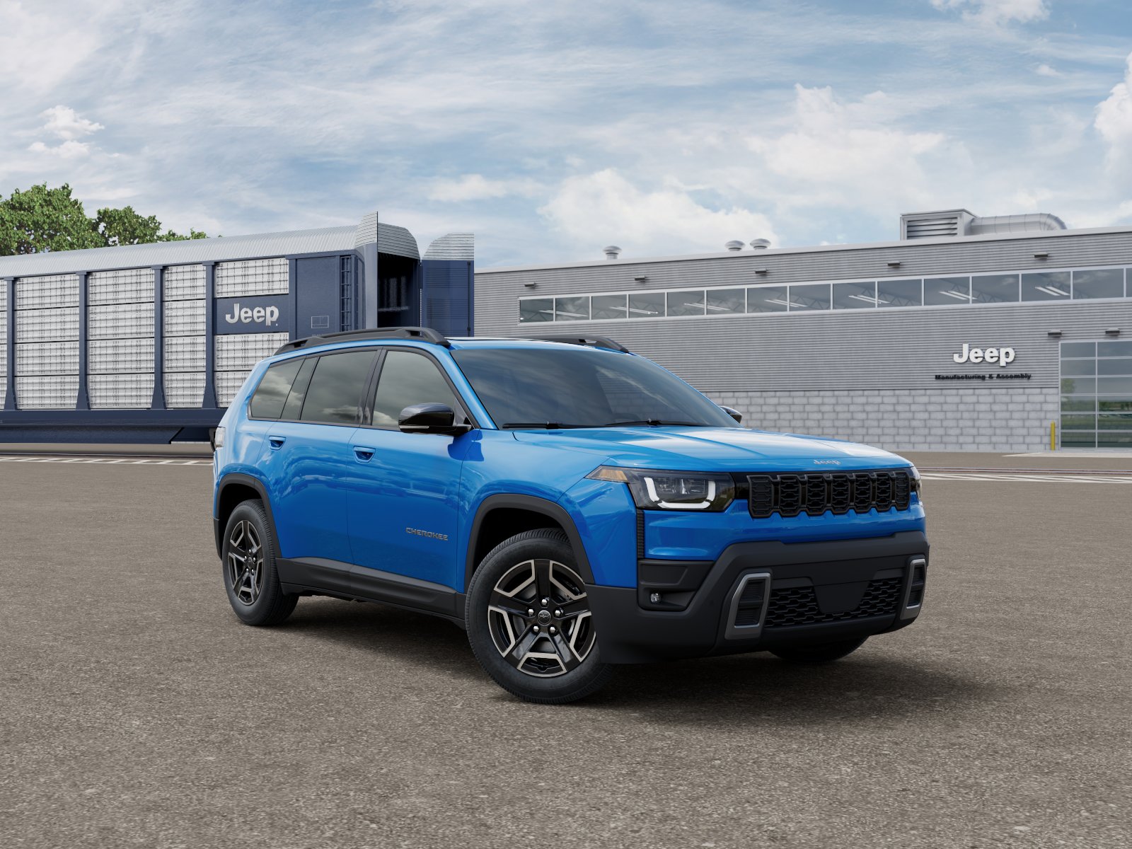 New 2026 Hydro Blue Pearl-Coat Exterior Jeep CHEROKEE LIMITED 4X4 image 5