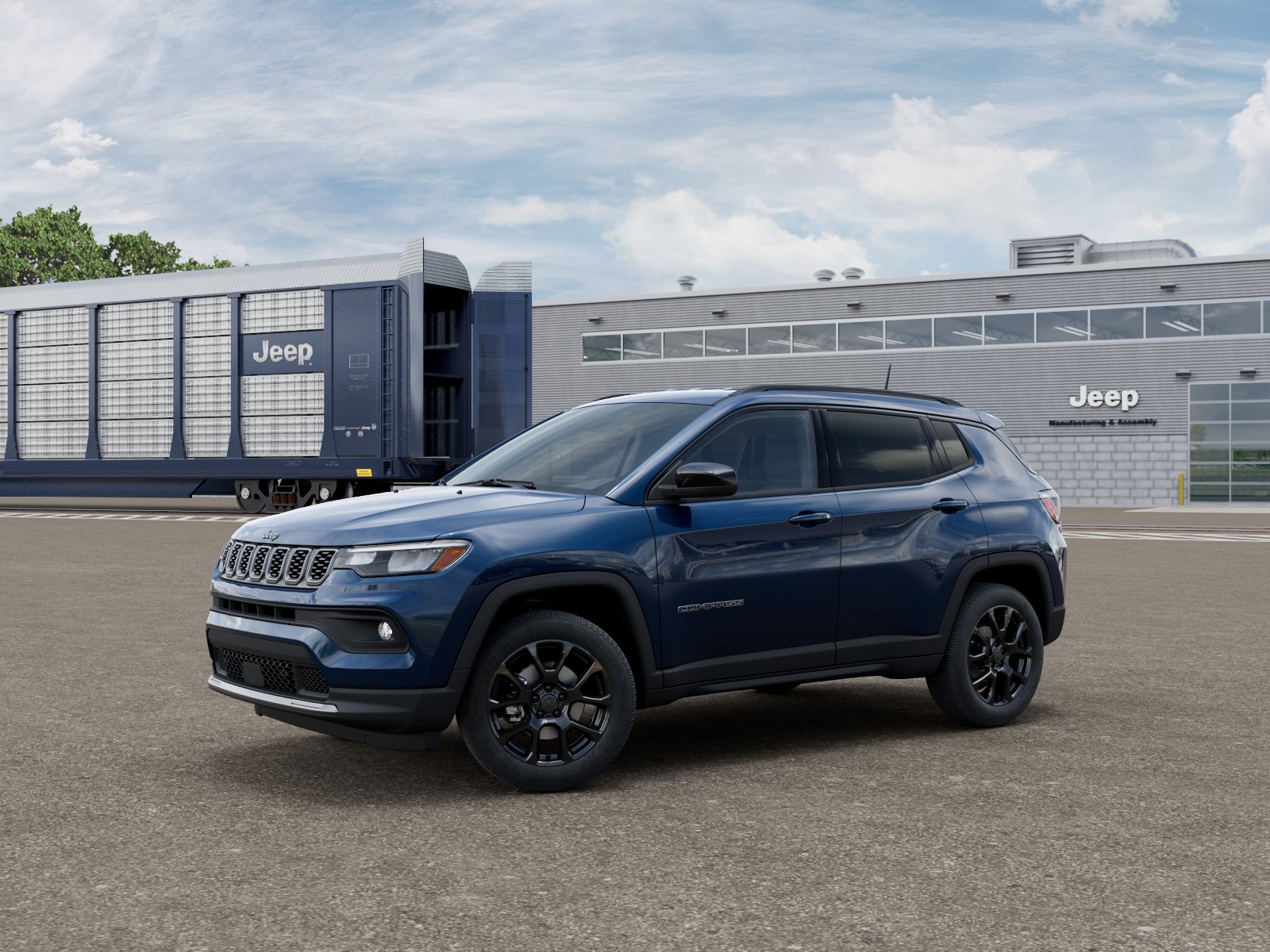 New 2026 Fathom Blue Pearl-Coat Exterior Paint Jeep Latitude Altitude image 2