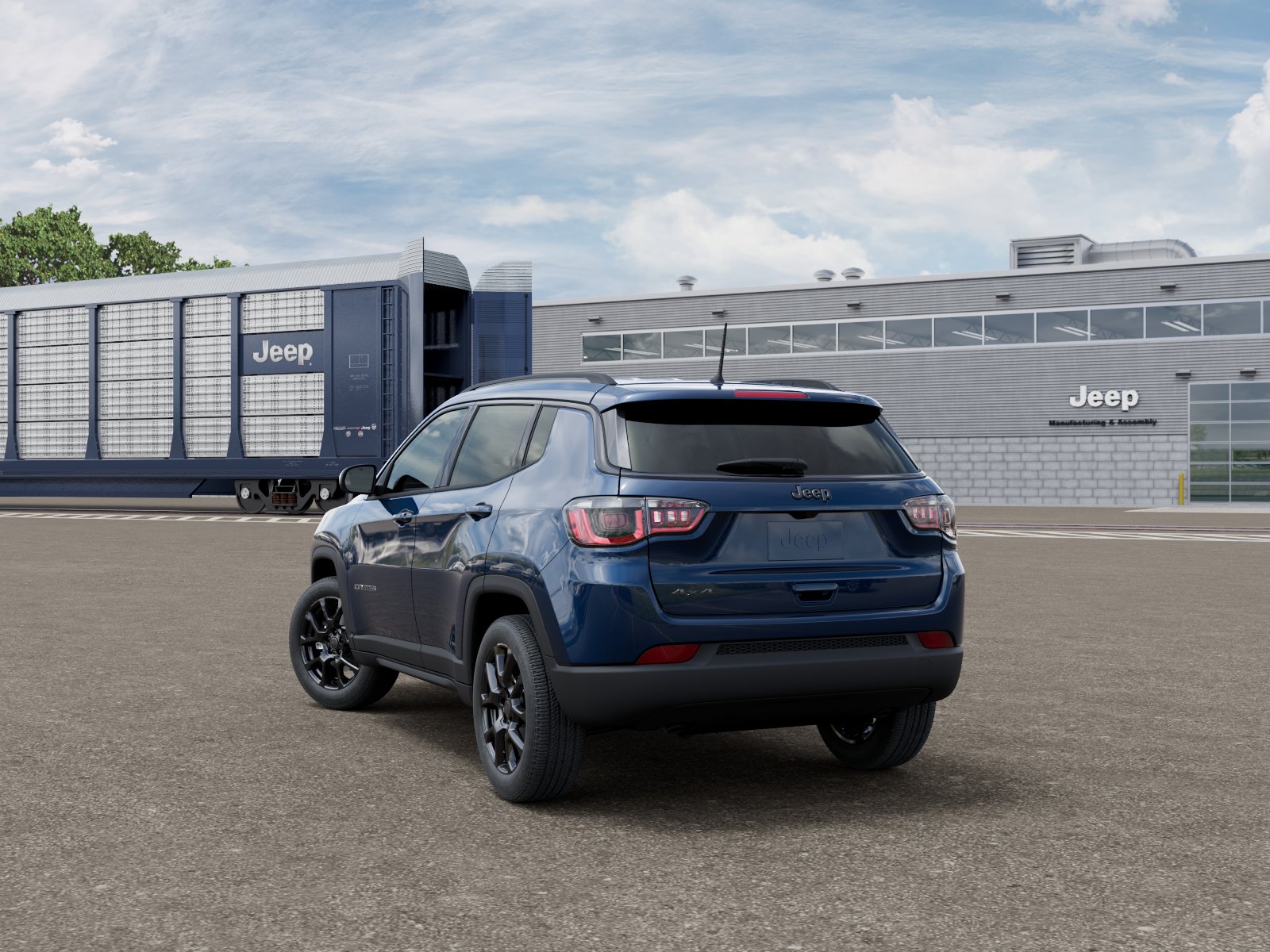 New 2026 Fathom Blue Pearl-Coat Exterior Paint Jeep Latitude Altitude image 3